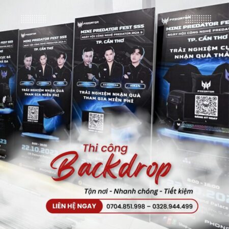 thi công backdrop tại cần thơ