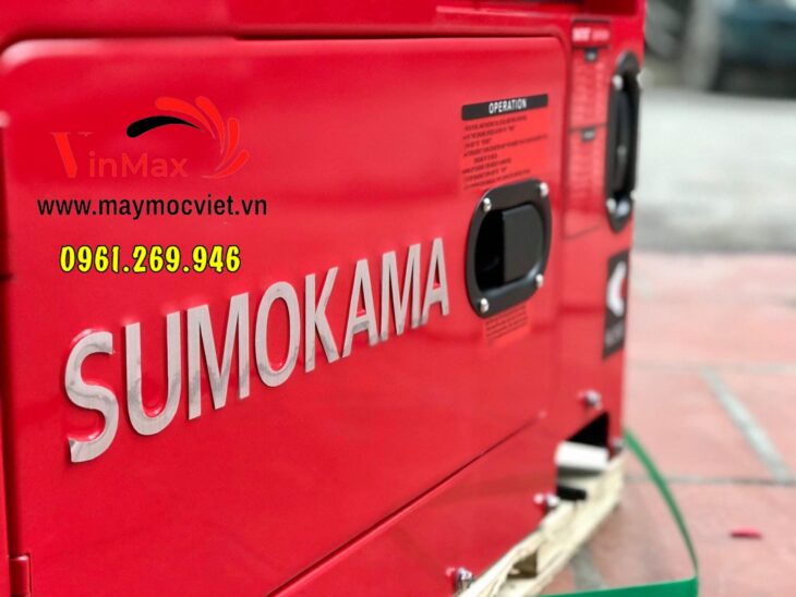 Máy phát điện chạy dầu 5kw Sumokama SK6700T vỏ chống ồn siêu cách âm