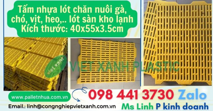 Tấm nhựa lót kho màu cam 1000x500x50mm