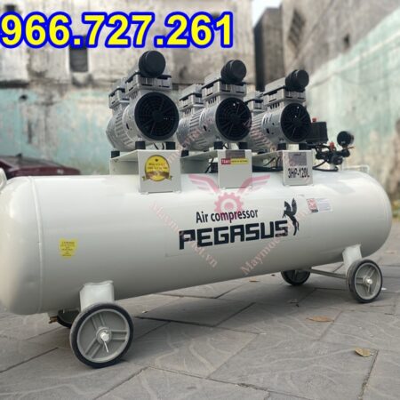 Đặc điểm nổi bật của Máy nén khí không dầu Pegasus TM-OF750x3-120L 3HP Với bình chứa lớn lên đến 120