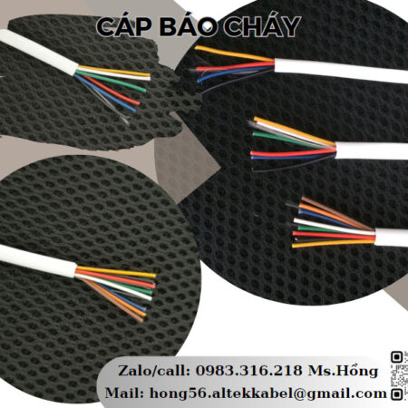 Cáp truyền tải tín hiệu báo cháy 4×0.22, 6×0.22, 8×0.22,…