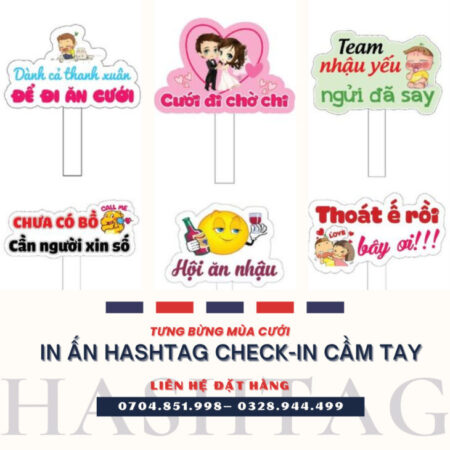 IN ẤN HASHTAG VÀ BACKDROP SỰ KIỆN TẠI CẦN THƠ