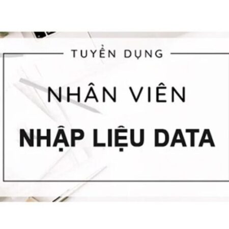 Nhân viên nhập liệu online tại nhà