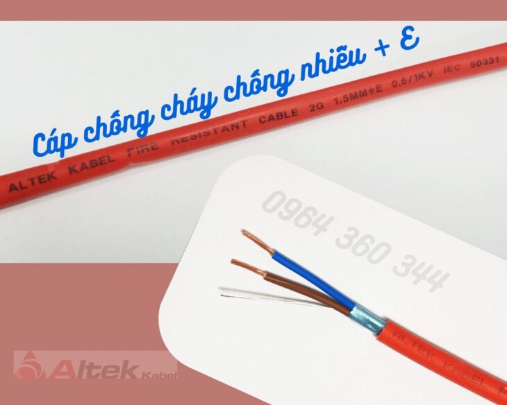 Cáp chống cháy chống nhiễu 1PR x 1,0mm2 Altek Kabel chính hãng