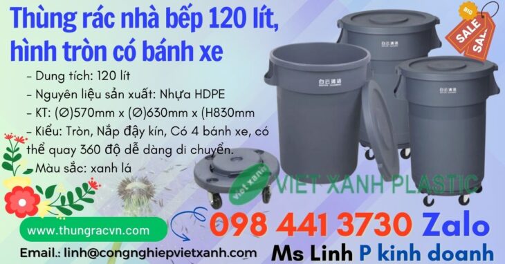 Thùng rác nhà bếp 80 lít ﻿