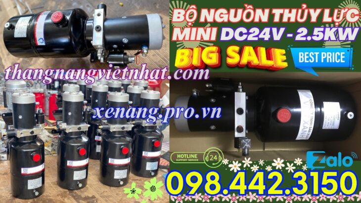 Bộ nguồn thủy lực mini – bơm thủy lực mini 24V