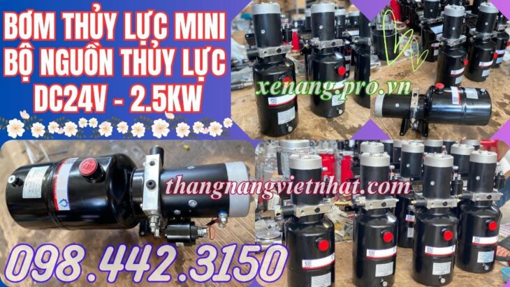 Bộ nguồn thủy lực mini – bơm thủy lực mini 24V