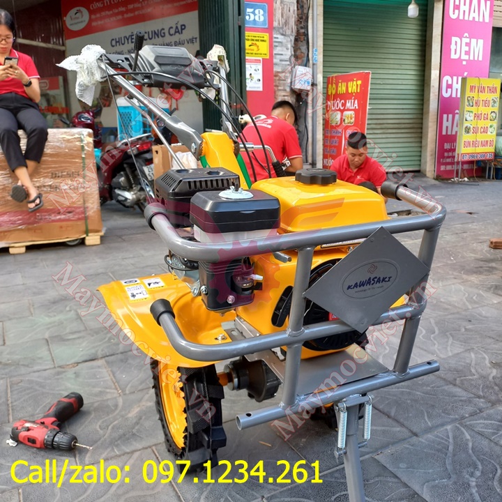 Máy xới đất mini chạy xăng Kawasaki KW170 giá rẻ