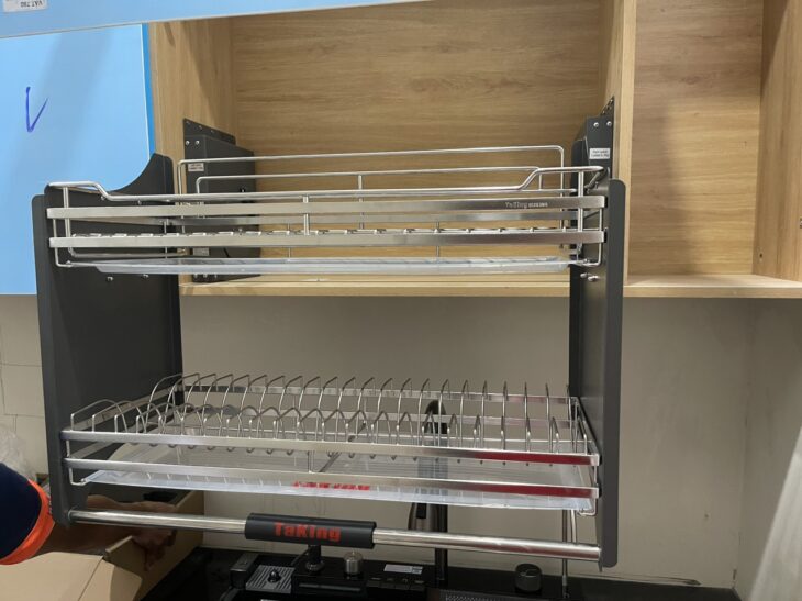 {TaKing} Kệ bát đĩa nâng hạ thông minh, hiện đại, thiết kế tinh tế