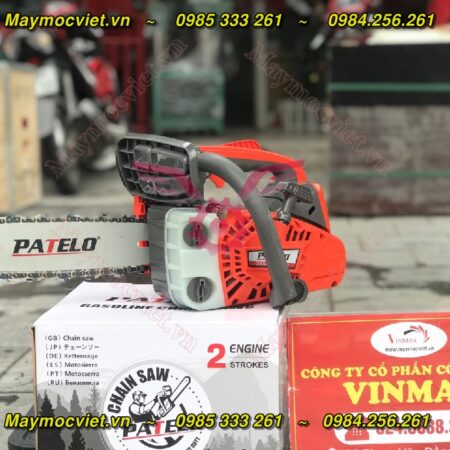 Máy cưa xích tay cụt công suất 1.1kW động cơ 2 thì Patelo CS2500P