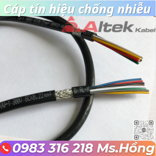 Cáp tín hiệu 6c x 0.22 chống nhiễu AltekKabel