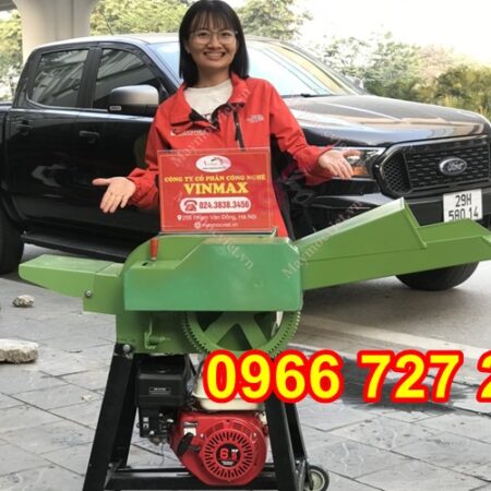 Máy băm rơm, cỏ động cơ đầu nổ 6.5hp Vinmax VMBR65