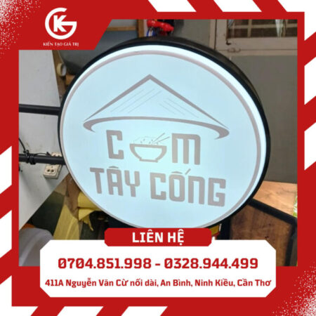 thiết kế in sản xuất ấn thi công hộp đèn led quảng cáo