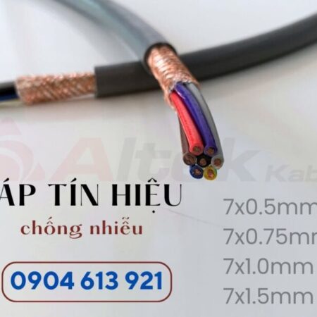 Dây cáp điện 6 lõi, 7 lõi chống nhiễu nhập khẩu Altek Kabel