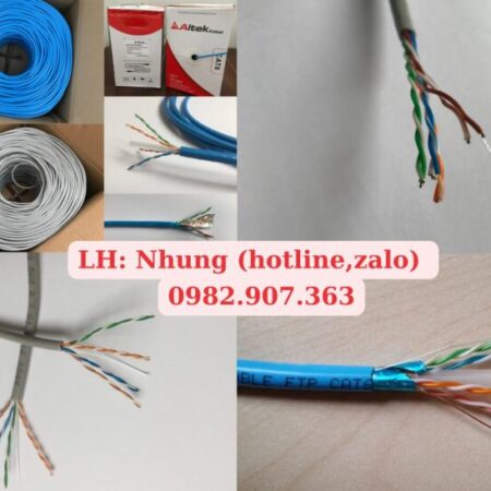 Cáp mạng cat 5E 24AWG 8 lõi vặn xoắn