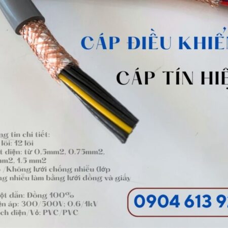 Cáp điện 12 lõi, cáp tín hiệu 12×0.5mm/12×0.75mm/12×1.0mm/12×1.5mm