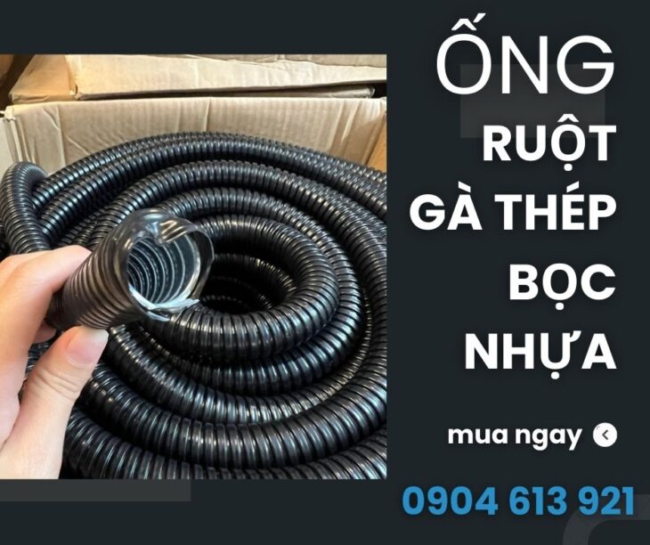 Ống ruột gà lõi thép/ ống kẽm đàn hồi phi 3/4 inch