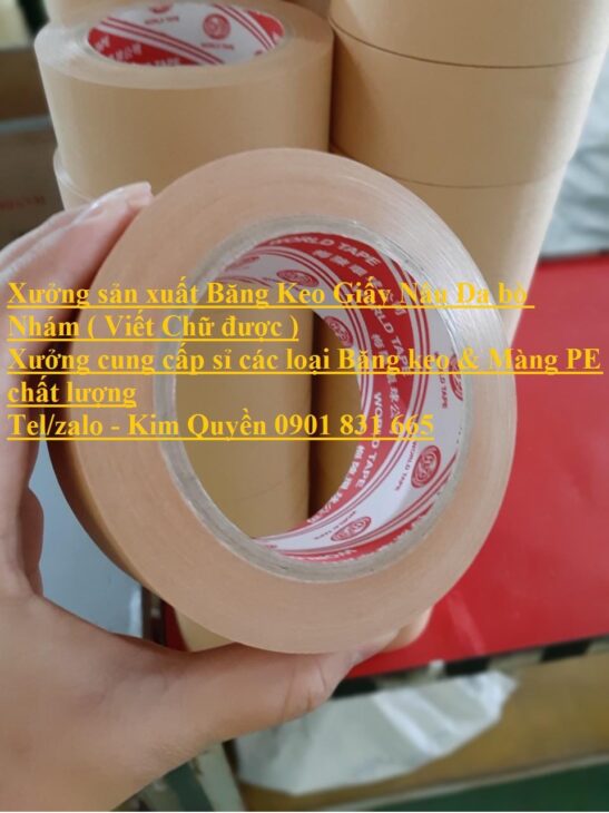 Xưởng sản xuất Băng Keo Giấy Nâu Da Bò – Giá sỉ chất lượng