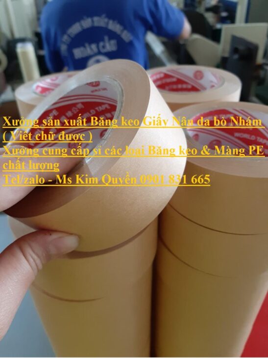 Xưởng sản xuất Băng Keo Giấy Nâu Da Bò – Giá sỉ chất lượng