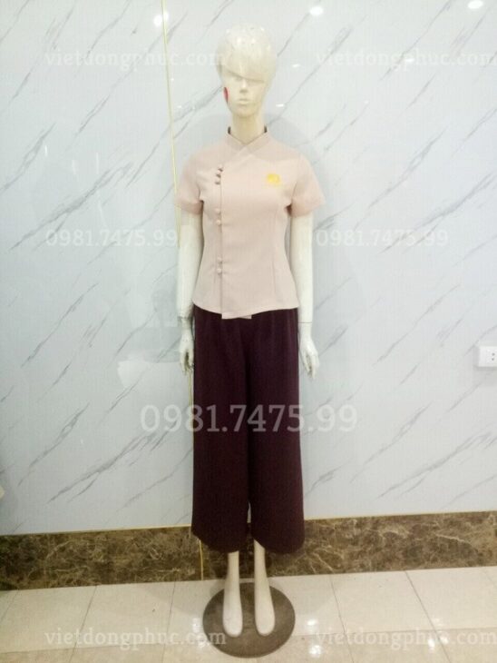 Mẫu đồng phục nhân viên thẩm mỹ viện thời trang, giá rẻ được yêu thích nhất