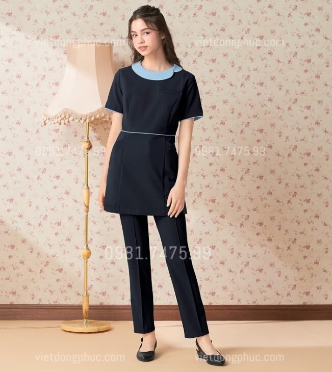 Mẫu đồng phục nhân viên thẩm mỹ viện thời trang, giá rẻ được yêu thích nhất