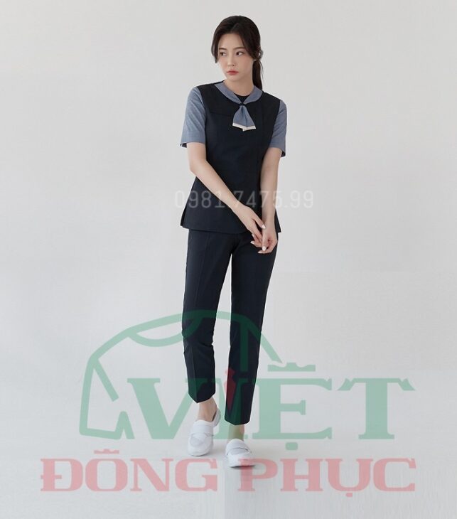 Mẫu đồng phục nhân viên thẩm mỹ viện thời trang, giá rẻ được yêu thích nhất