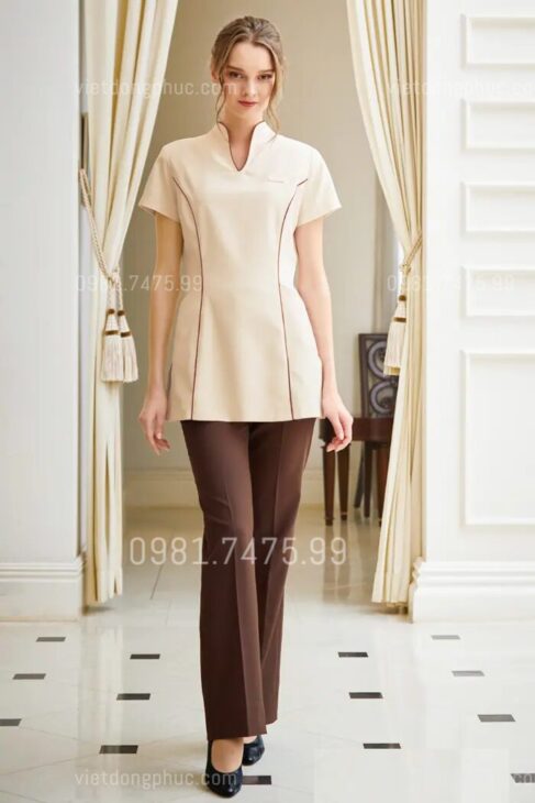 Mẫu đồng phục nhân viên thẩm mỹ viện thời trang, giá rẻ được yêu thích nhất