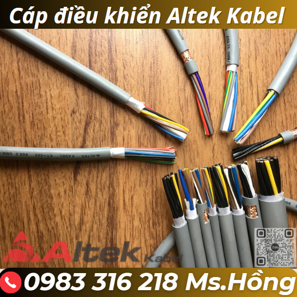 Cáp điều khiển 8 x 0.5, 8 x 1.0, 8 x 1.5,… lõi đồng