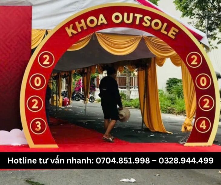 Thi công backdrop tại cần thơ giá hợp lí