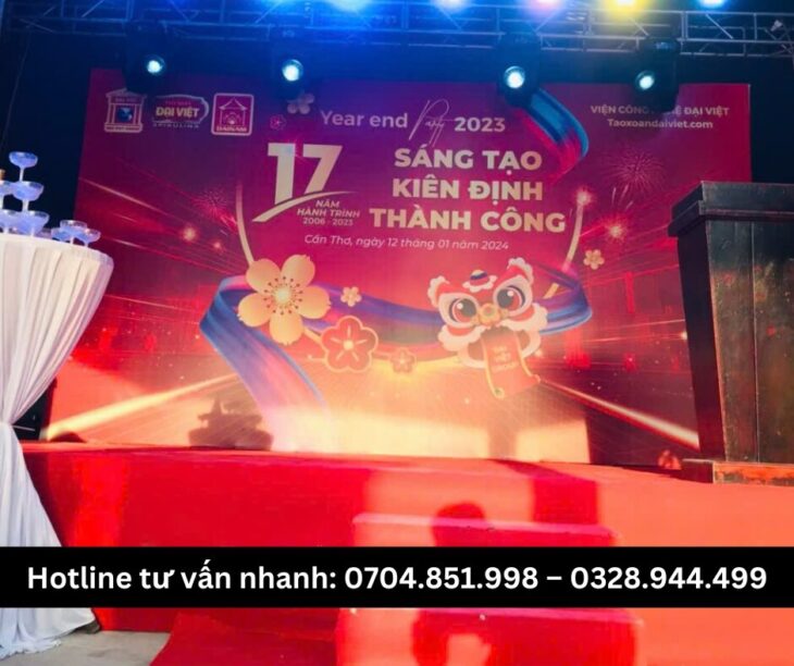 Thi công backdrop tại cần thơ giá hợp lí