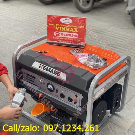 Máy phát điện chạy xăng 5kw Kemage KM7500 giá rẻ