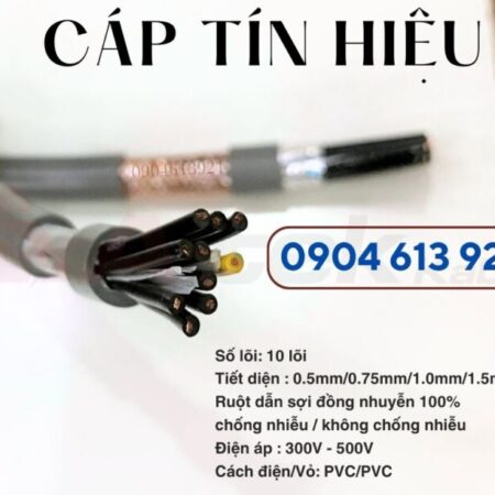 Cáp điện 10 lõi, cáp tín hiệu 10×0.5mm chống nhiễu Altek kabel