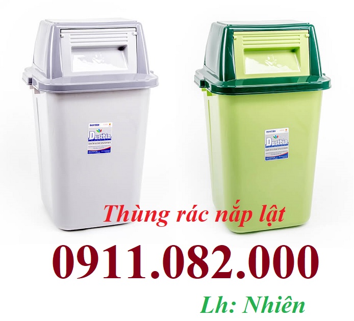 Thùng rác đạp chân, nắp lật, thùng rác 120l 240l 660l giá rẻ- lh 0911082000