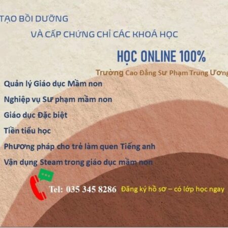 HỌC ONLINE NHANH NHẤT CHỨNG CHỈ CAN THIỆP GIÁO DỤC ĐẶC BIỆT