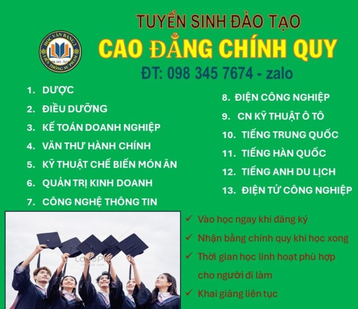 VĂN BẰNG 2 NGÀNH VĂN THƯ 2024 – Có Lớp học ngay Cao đẳng chính quy