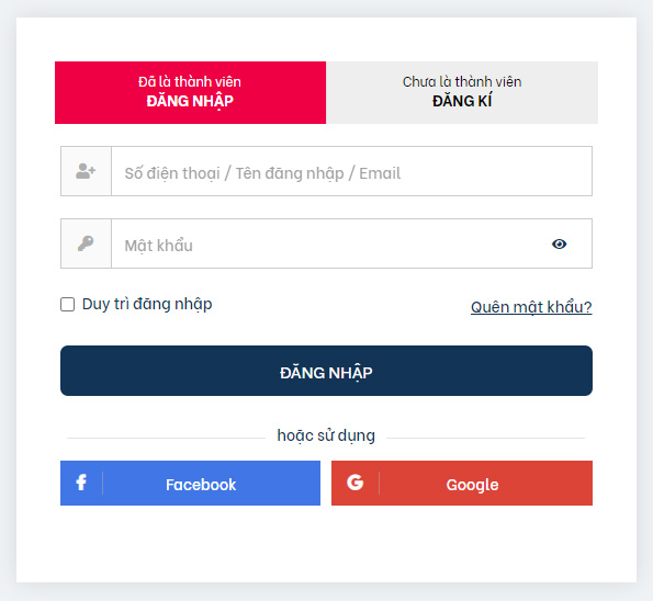 Đăng nhập và Đăng xuất