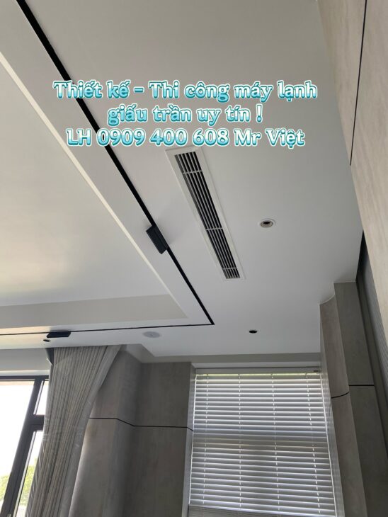 Khảo sát, thi công máy lạnh âm trần trọn gói giá tốt