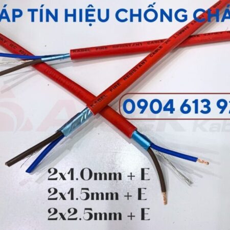 Cáp chống cháy/ fr cable chống nhiễu 2 core Altek Kabel 1.0/1.5/2.5mm