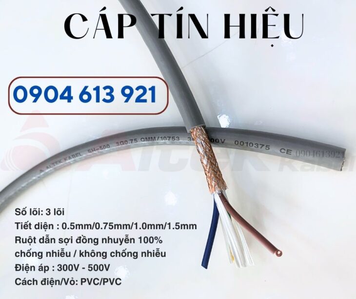 Cáp tín hiệu 3 lõi 0.75mm Altek Kabel SH10375 Đà Nẵng