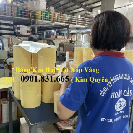 Xưởng Sản Xuất và Cung Cấp Sỉ Băng Keo Xốp Vàng 2 Mặt – Chất Lương,giá tốt