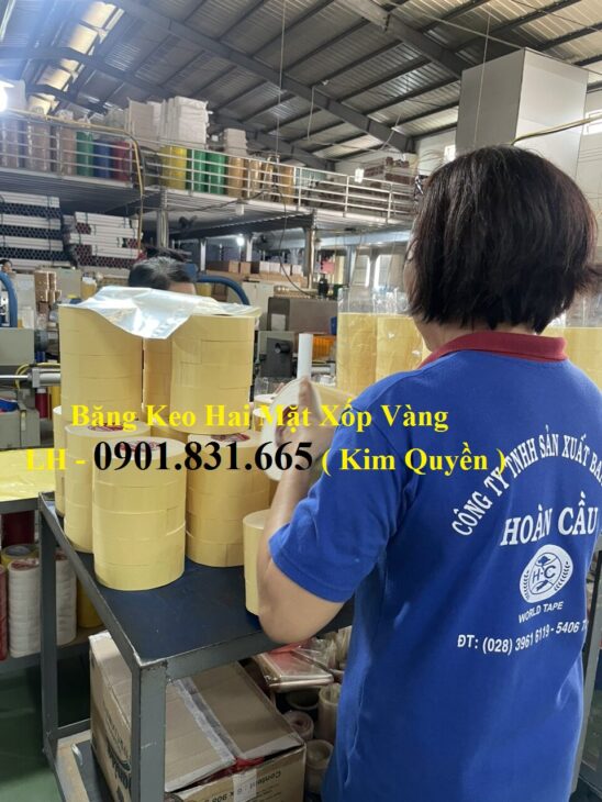 Xưởng Sản Xuất và Cung Cấp Sỉ Băng Keo Xốp Vàng 2 Mặt – Chất Lương,giá tốt