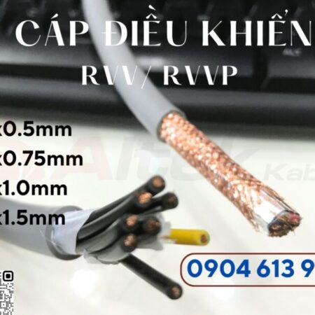 Cáp điều khiển/ cáp tín hiệu 8 lõi 0.5/0.75/1.0/1.5mm
