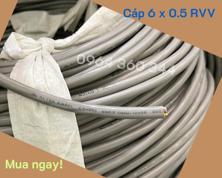 Cáp điều khiển, cáp tín hiệu 6 lõi không chống nhiễu Altek Kabel