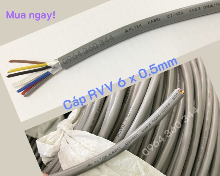 Cáp điều khiển, cáp tín hiệu 6 lõi không chống nhiễu Altek Kabel