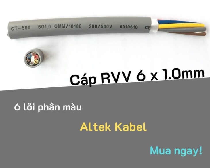 Cáp điều khiển, cáp tín hiệu 6 lõi không chống nhiễu Altek Kabel