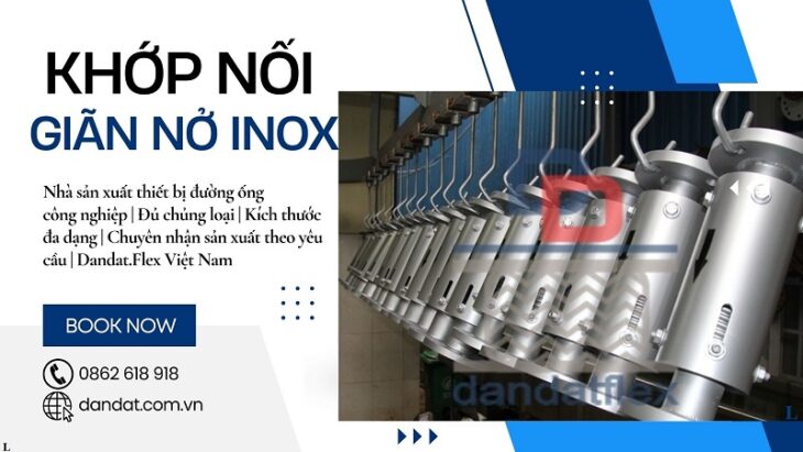 Khớp giãn nở inox, ống bù trừ giãn nở, khớp co giãn nhiệt, mối nối mềm