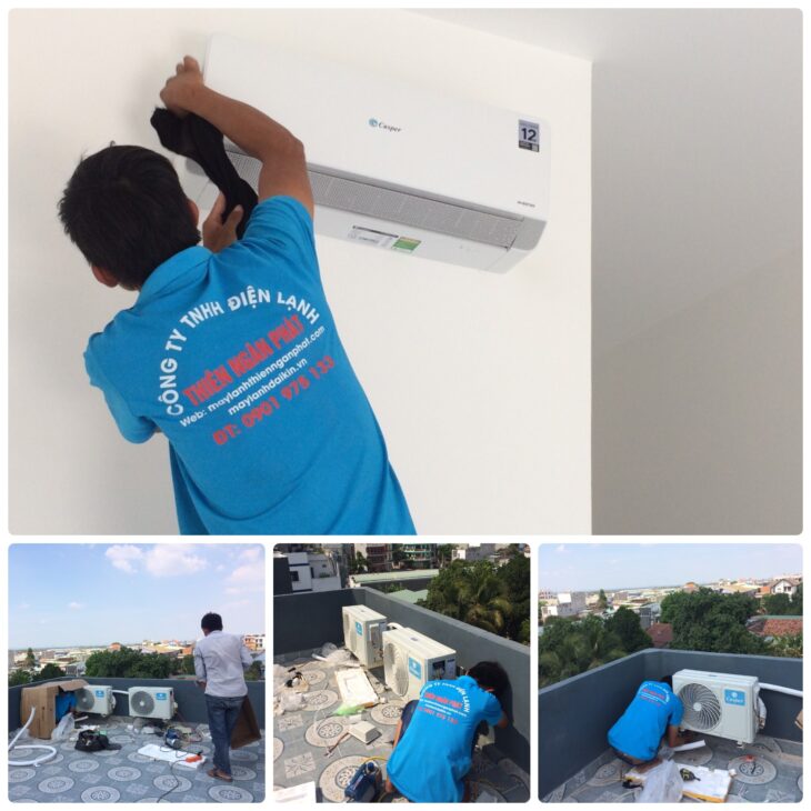Thi công lắp đặt máy lạnh tại Điện Lạnh Thiên Ngân Phát – Đơn vị uy tín tại TP.HCM