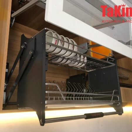 Kệ bát đĩa nâng hạ OVAL độc đáo, thiết kế tinh tế, hiện đại TaKing