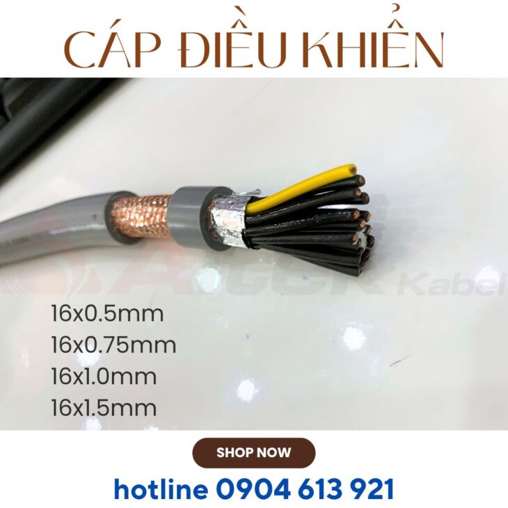 Cáp điều khiển/ cáp tín hiệu 16 lõi 1.0mm Altek Kabel CT-11016