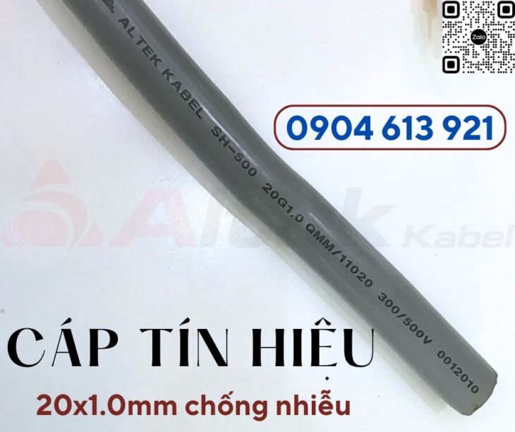 Cáp điện 20 lõi , cáp điều khiển 20×0.5mm/ cáp tín hiệu 20×0.75mm Altek Kabel